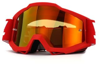 OLYSPM Occhiali Motocross,Maschera Motocross con Cuscino in Spugna a Doppio Strato e Lenti con Protezione UV,Occhiali Moto Anti-appannamento per Ciclismo,Sci,Arrampicata
