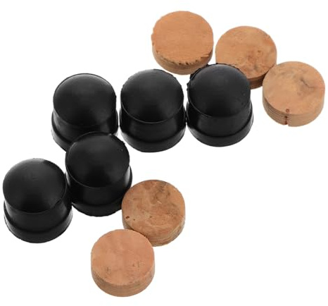 UPKOCH 10pcs Trumpet Valve Cork Pads and Rubber Bumper Pads Set for Trombone and Trumpet Instruments, Easy Installation Resistance to Wear, for Hotels and Homes Instrument Accessories
