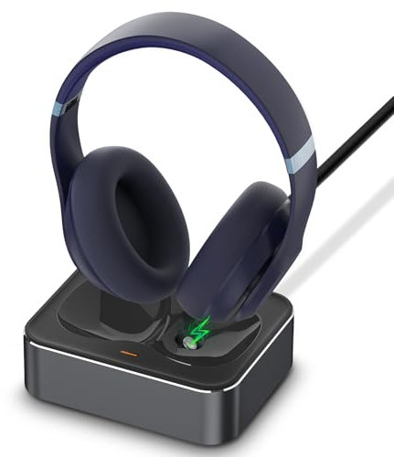 Headphone Charging Station for Beats Studio Pro & Studio 3 - Magnetic Headset Charger Stand with Dual USB-C & Micro-USB Connectors