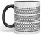 Vixar Fuck This Shit Mug Hidden Message Funny Adult Humor Sarcastic Gift Ceramic Coloured Mug Cup for Tea Coffee Hot Brew 330ml 11Oz Gift BW (Black)