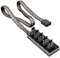 LEADSDGE 33cm 1 To 5 4-pins Molex TX4 PWM Fan CPU Hub Computer PC For Case Chasis Cooler Power Extension Cable Splitter