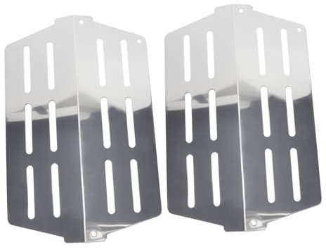 Abaodam 2pièces Plaque Barbecue Gaz Acier Inoxydable Plaque Chauffante De Barbecue Accessoires