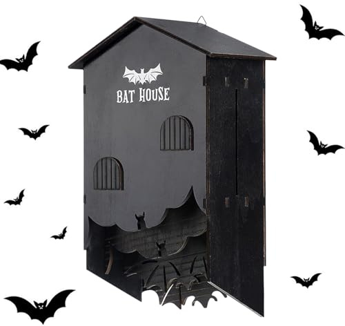 House - Garden Wooden Nest Abri de Jardin, Montage Mural | Installation d'arbres dans la Cour, Conservation de la Faune, décoration de Jardin d'halloween