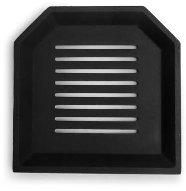 Ascherost für Kaminofen Fireplace Alicante, Schwarz, Gusseisen, Maße (B/L/H) 270 x 272 x 29 mm, Ersatzteil für Fireplace Kaminöfen