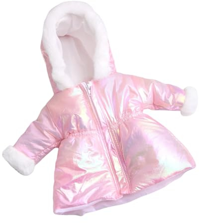 Elnwnnkc Kinderfreundliche Winter Puppenkleidung 18-Zoll Mädchen Outfit Weiches Fleece Langer Mantel Schlichtes Kleidungs Outfit Mädchen Puppen Winterkostüm