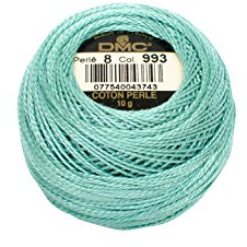 DMC Pearl Cotton Ball Size 8 87yd, Very Light Aquamarine