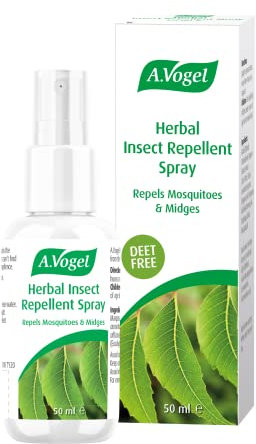 A.Vogel Neem Insect Repellent Spray | Made from Neem Seed Extract | DEET-free Herbal Repellent for Insects such as Midges, Mosquitos & Flies | 50ml
