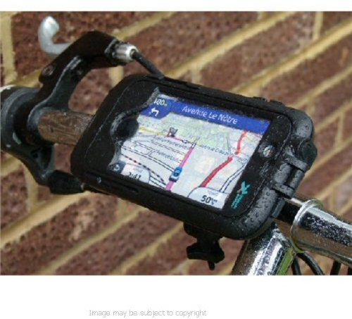 Easy Fit Bike Bicycle Cycle Mount with Waterproof TOUGH CASE for the Apple iPhone 4S Smartphone