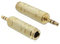 DELOCK Adapter Audio Klinke 3,5mm Stecker > 6,35mm Buchse 3 Pin Metall-Gold 3 Pin