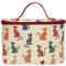 Signare Tapisserie kulturtasche,Damen, Make up Tasche, Kosmetikkoffer, Make up aufbewahrung mit Katzendesigns. (Freche Katze)