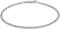 CARISSIMA Damen Hollow 2.1mm Diamantschliff Prinz von Wales Armband Weißgold 18 cm/7 zoll 5.29.4311