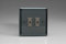 Varilight 2-Gang 1-Way Remote/Tactile Touch Control Master LED Dimmer 2 x 0-100W (Max 10 LEDs) Iridium JIE102