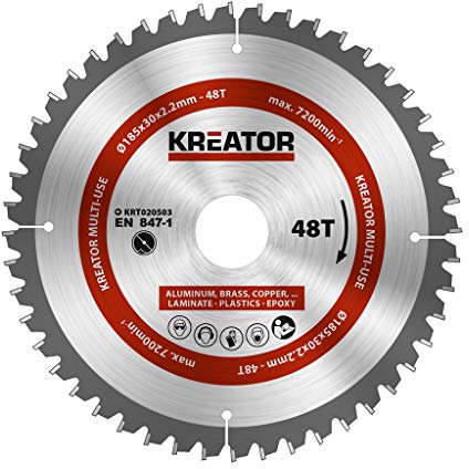 KREATOR KRT020503 KRT020503-Disco von Sierra Multi usos 185 mm48d