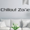 Wandkings Wandtattoo Chillout Zone 100 x 11 cm Silber - erhältlich in 33 Farben