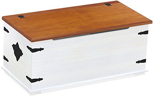 Truhe Kirschbaum Weiss Rio Classico Aufbewahrung Holz Pinie Massivholz Echtholz Farbe wählbar Brasilmöbel