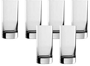 Stölzle Lausitz Longdrinkgläser New York Bar 6er-Set 405 ml – Stilvolle Trinkgläser ideal für Cocktails, Wasser & Säfte – Hochwertige Wassergläser aus Kristallglas – Spülmaschinen- & stoßfest