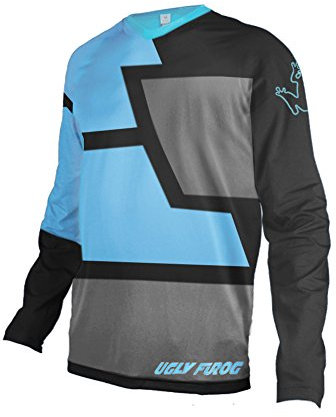 UGLY FROG 2025 MTB Downhill Trikot Kompressionsshirt Herren Kurzarm Fitness T-Shirt Freizeit Männer Laufshirt Printed und Klassisch Top Funktionswäsche