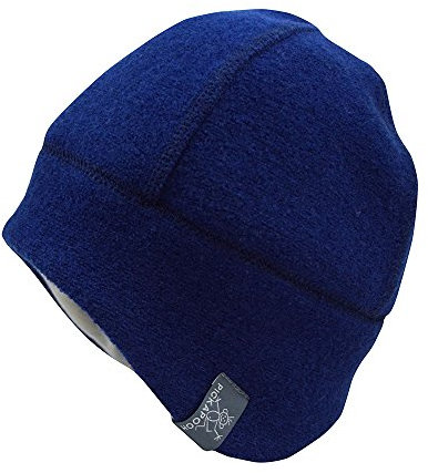 PICKAPOOH Kinder/Damen/Herren Mütze Milan Bio-Wollwalk Marine Gr. 62