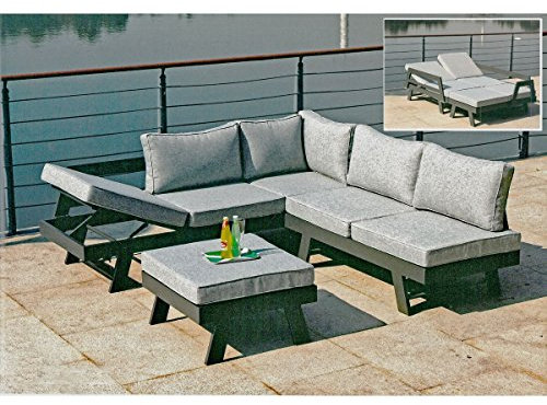 Lounge Set DONNA 3tlg Sitzgruppe Sitzgarnitur Gartengarnitur Möbel Garten Set