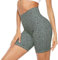 Persit Kurze Sporthose Damen, Radlerhose Sport-Shorts Sommer Laufshorts Leggings Laufhose Kurz Schwarz Bohnengrün - L/40-42