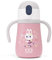 MONBENTO - Borraccia Termica Bambini MB Stram Bunny - 360ml - Bottiglia Ermetica con Cannuccia - Cinghia e Anse - Mantiene Bevande Calde/Fresche fino a 12 Ore - Scuola/Parco - Senza BPA - Rosa
