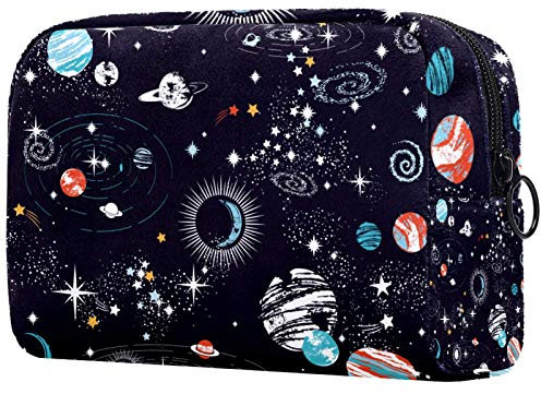 Space Galaxy Constellation Zodiac Star mit Reißverschluss-Make-up-Tasche für Frauen Travel Cosmetic Organizer Toiletry Bags