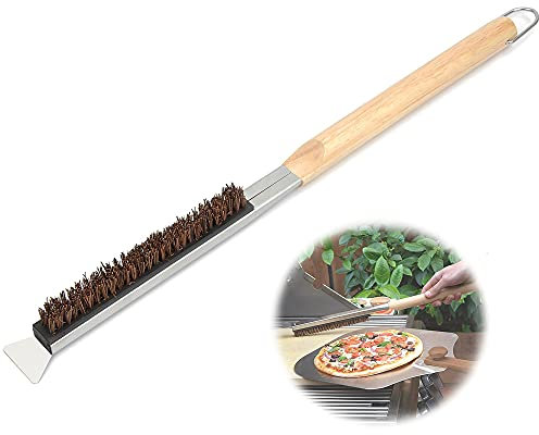 Brosse pour Four à Pizza – Brosse pour Pierre à Pizza, Accessoires pour Four à Pizza, Outil de Nettoyage, Nettoyeur pour Pierre à Pizza, Outils pour Four à Pizza, Ustensiles de Grill
