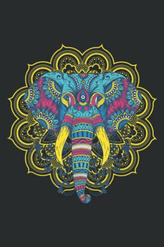 Elephant Mandala Oriental Indian African Hinduism Yoga Gift: Lined Journal & Diary for Writing & Notes for Girls and Women, Memo Diary Subject Notebooks Planner, 6x9