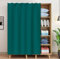 LIVEINU Schrankvorhänge für Küche, Kleiderschrank, Badezimmer, Staubdichter Vorhang für Regale, Wandpaneele, hängende Tür, Japanische Noren, Klettband Selbstklebend 120x180cm dunkelgrün