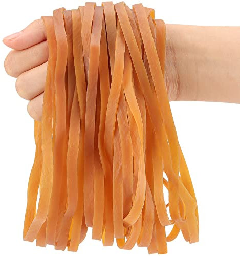 HAKZEON 200 PCS 200 x 4 mm Elastic Bands, Large Thick Rubber Elastic Bands for Home, Office Supplies