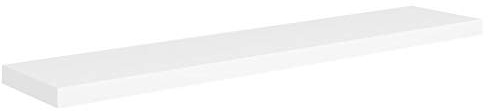 vidaXL Floating Wall Shelf White 120x23.5x3.8 cm MDF