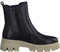 Tamaris COMFORT Damen Chelsea Boots mit Reißverschluss Comfort Fit, Schwarz (Black Nappa), 37 EU