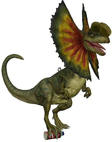 Hallmark Keepsake Christmas Ornament 2023, Jurassic Park 30th Anniversary Dilophosaurus, Dinosaur Gifts