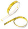 39 Inch Self-Adhesive Measure Tape, 2 Pack Left to Right Metal Measuring Tape with Adhesive Backing Sticky Measure Tape Double Scale Workbench Ruler for Woodworking,Saw,Drafting Table (Yellow)