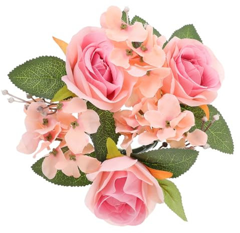 Amosfun Mini-Kerzen Künstliche Kerzen Teelichthalter Hochzeitskerzenring Rosen-tischkranz Esstisch Kerzenring Kerzenringe Für Säulen Künstlicher Blumenkranz Aus Kerzen Kranz Kerzenring