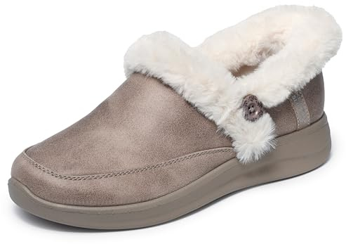 Skechers Damen Go Walk Glide Step 2.0 Belah Hands Free Slip-Ins Hausschuhe, Taupe, 7.5