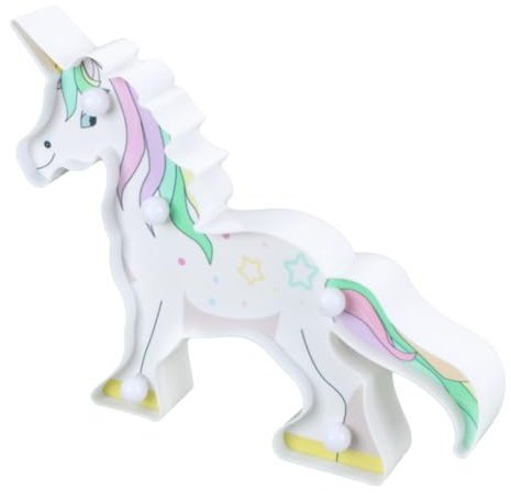 UPKOCH buntes Licht kinder nachtlicht festzelt lichter Nacht Lichter LED-Lampe Wohnkultur Lampenschmuck Einhorn Licht Haushalt schmücken Einhorn Lampe Beleuchtung das Schild Weiß