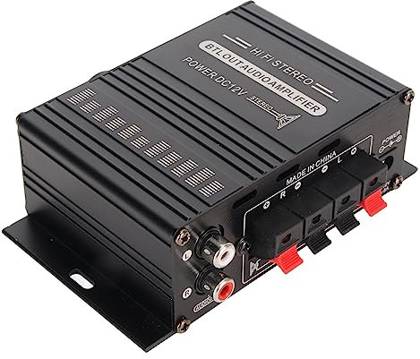Bluetooth 5.0-Leistungsverstärker 20 W + 20 W, Unterstützt 4 Bis 16 Ω-Lautsprecher, 20 Hz Bis 20 kHz, für Karaoke, Heimkino und Autoradio-Systeme