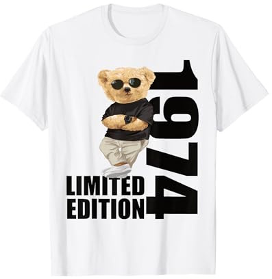 Limited Edition 1974 Bär Bären Geburtstag 1974 Jahrgang 1974 T-Shirt