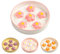 Gamelle Anti Glouton Chat Céramique - Gamelle Chat pour Alimentation Lente Colorée - Bol Nourriture Chat Anti Vomissement - Écuelle pour Chat avec Labyrinthe Interactif - Floraison Rose - 16 x 3 cm