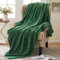 MIULEE Kuscheldecke Flauschig Decke Fleecedecke Flanell Einfarbig Wohndecken Couchdecke Flauschig Überwurf Mikrofaser Tagesdecke Sofadecke Blanket Für Schlafzimmer 60x80Inch 150x200cm Dunkelgrün