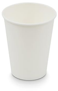 Ecocanny, Bicchieri Bianchi in Cartoncino a Dispersione Termica, 360cc, Compostabili e Biodegradabili, Perfetti per Bevande Calde e Fredde, Confezione da 50 Pezzi