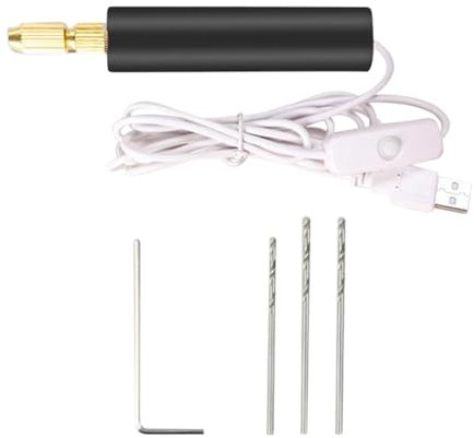 Lnhgh Perceuse à main électrique, ensemble de perceuses à résine - Perceuse portative rechargeable par USB,Perceuse à main, perceuse portative, outil en résine 10W pour le moulage de résine, bois,