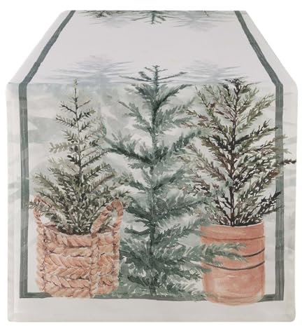 Blanc Mariclo Runner Natalizio da Cucina Winter Wonderland, Vintage 50×150 cm