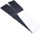 2 Pairs Universal License Plate Holders Self Adhesive Frameless Weatherproof License Plate Holder Resin Synthetic 52x11cm for All Vehicle