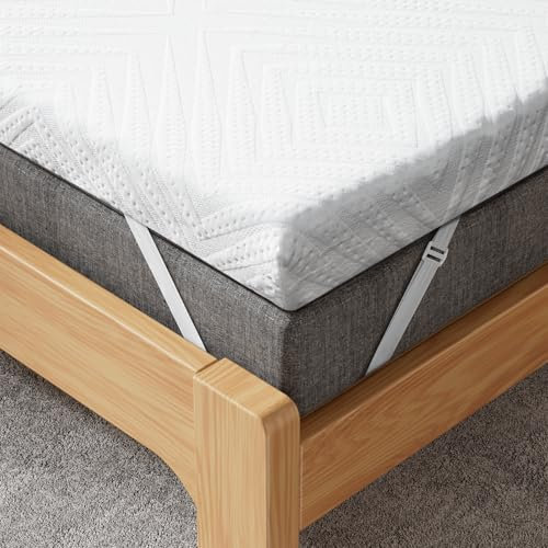 MISSCOZY Matratzen Topper 160x200cm, 9cm Höhe Matratzentopper, H2&H3 Gel Memory Foam Matratzenauflage mit Öko-TEX Zertifiziert für Boxspringbett Wohnwagen Schlafsofa, Waschbar