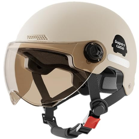 AOOPOO Casque Trottinette Electrique Adulte, Casque Vélo Électrique avec Visière, Casque de Cyclisme Unisexe Haute Protection, Demi-Casque pour Vélo, Trottinette, Skateboard, Motos, pour Homme Femme