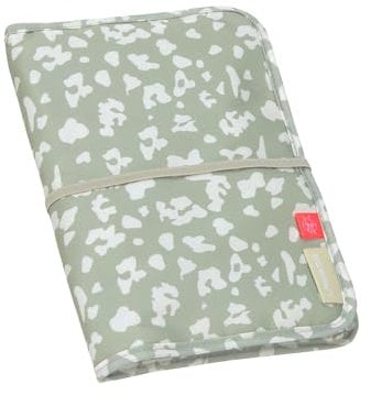 LÄSSIG Baby Windeltasche mit Wickelunterlage inkl. Fach für Feuchttücher für unterwegs/Changing Pouch Leo light khaki