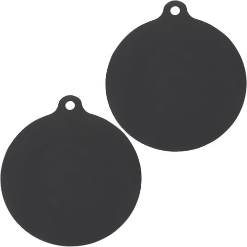 2 Pieces Black Silicone Mats, Induction Hob Cover Mat,Induction Cooker Protective Mats, Silicone Anti-Slip Mats, Heat-Resistant Silicone Mats, Kitchen Supplies Insulated Mat