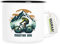 Huuraa Emaille Tasse Mountain Bike Berge Geschenk 300ml Vintage Mountain Bike Geschenkidee